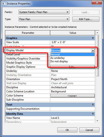 Display Model parameter