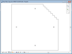 Stepped edge crop region