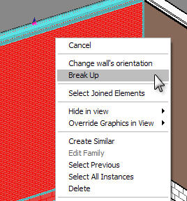 Alt-click brings up the BREAK UP tool