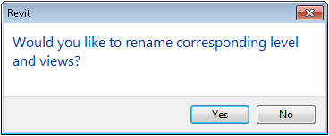 Would you like to rename corresponding views dialog box